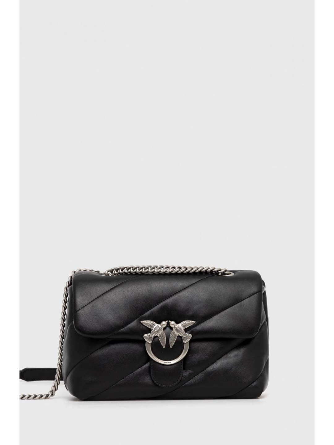 Kožená kabelka Pinko černá barva 100038 A0F2